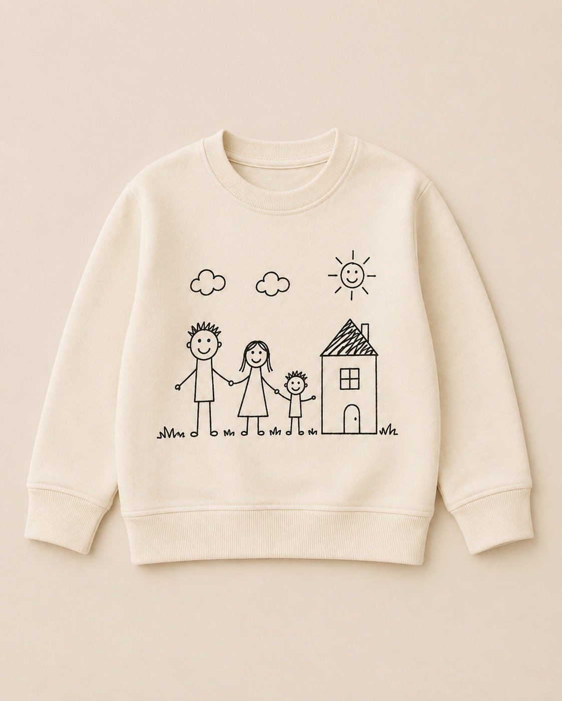 Mamuju Sweater met kindertekening van een kat